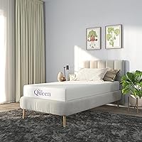 Vista 6 de NapQueen 8 Inch Twin-XL Size Mattress, Bamboo Charcoal Memory Foam Mattress, Bed in a Box, White