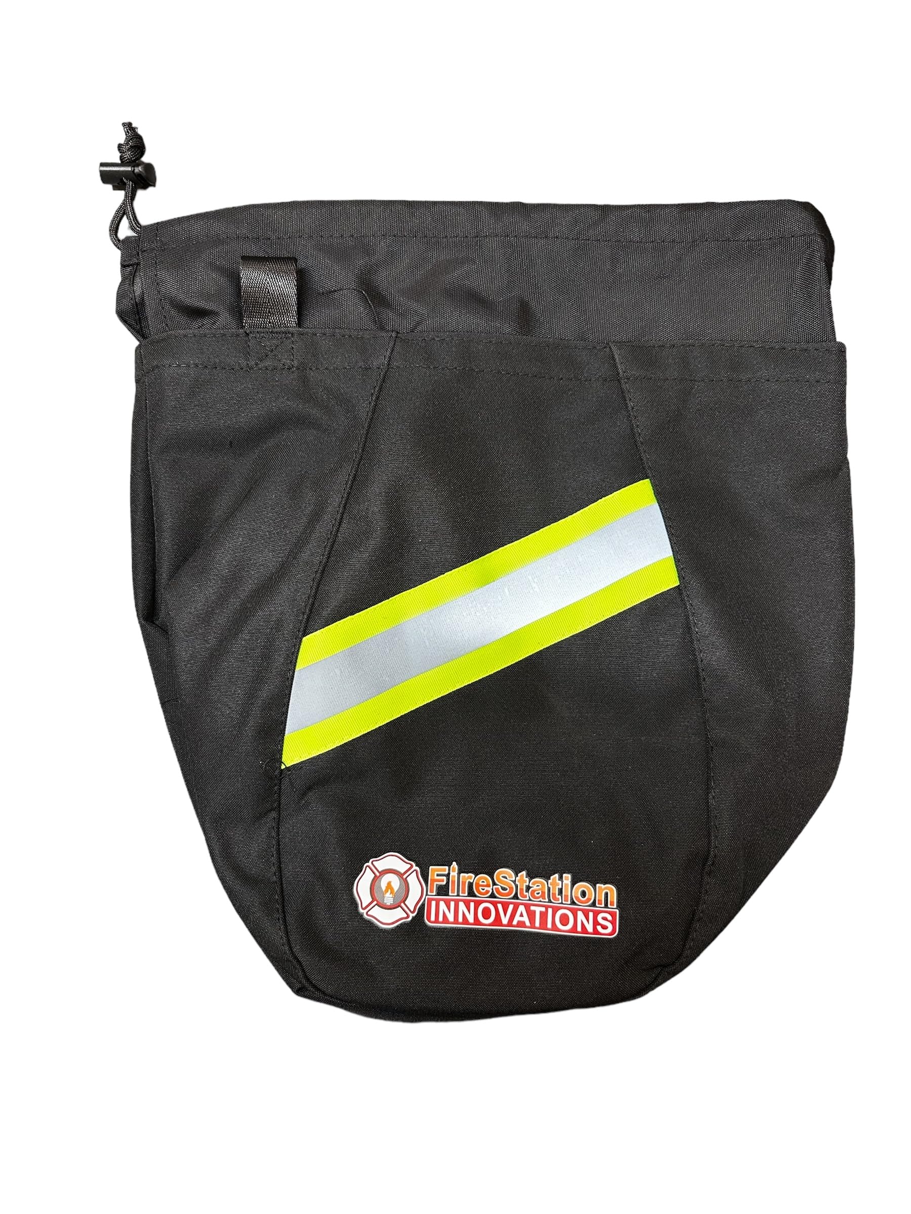 FireStation Innovations SCBA MASK BAG - Heavy Duty Firefighters Bags with Multiple Pockets| Respirator Bags with Sleek Design and Extra Storage (Black)