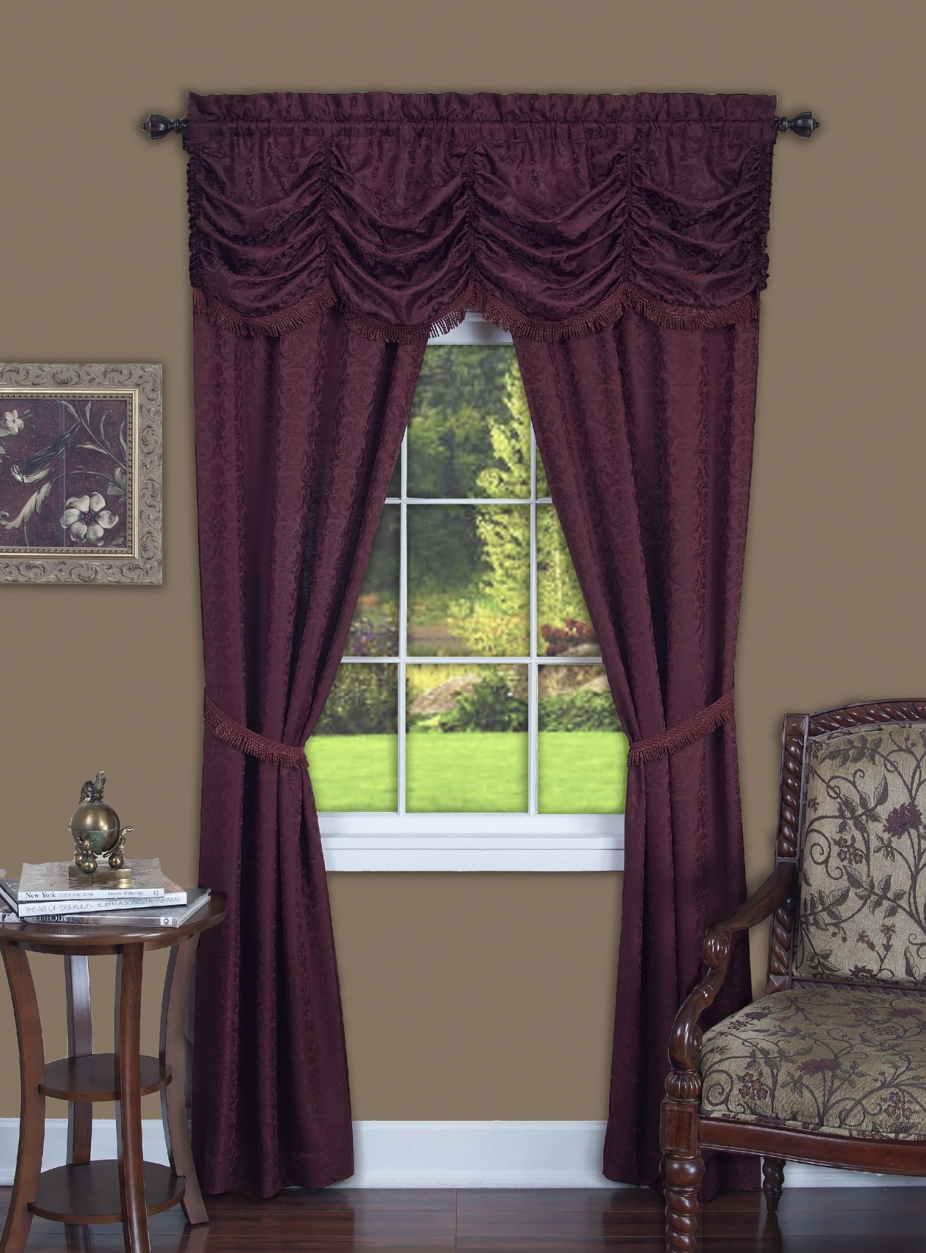 LightFiltering Window Curtain Set 55 Inch Width, 84 Inch Length Fairfield