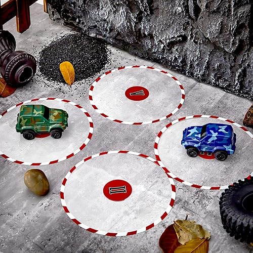 Miniatura 7 de 6 marcadores de punto de objetivo, marcador de objetivo redondo compatible con juegos militares, miniaturas de juegos, accesorio de juegos, 0.01