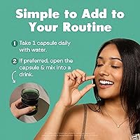 Vista 4 de Her Fantasy Box Body Magic Cápsulas de clorofila - Desintoxicación vegana y apoyo a la digestión, salud intestinal y de la piel, refuerzo