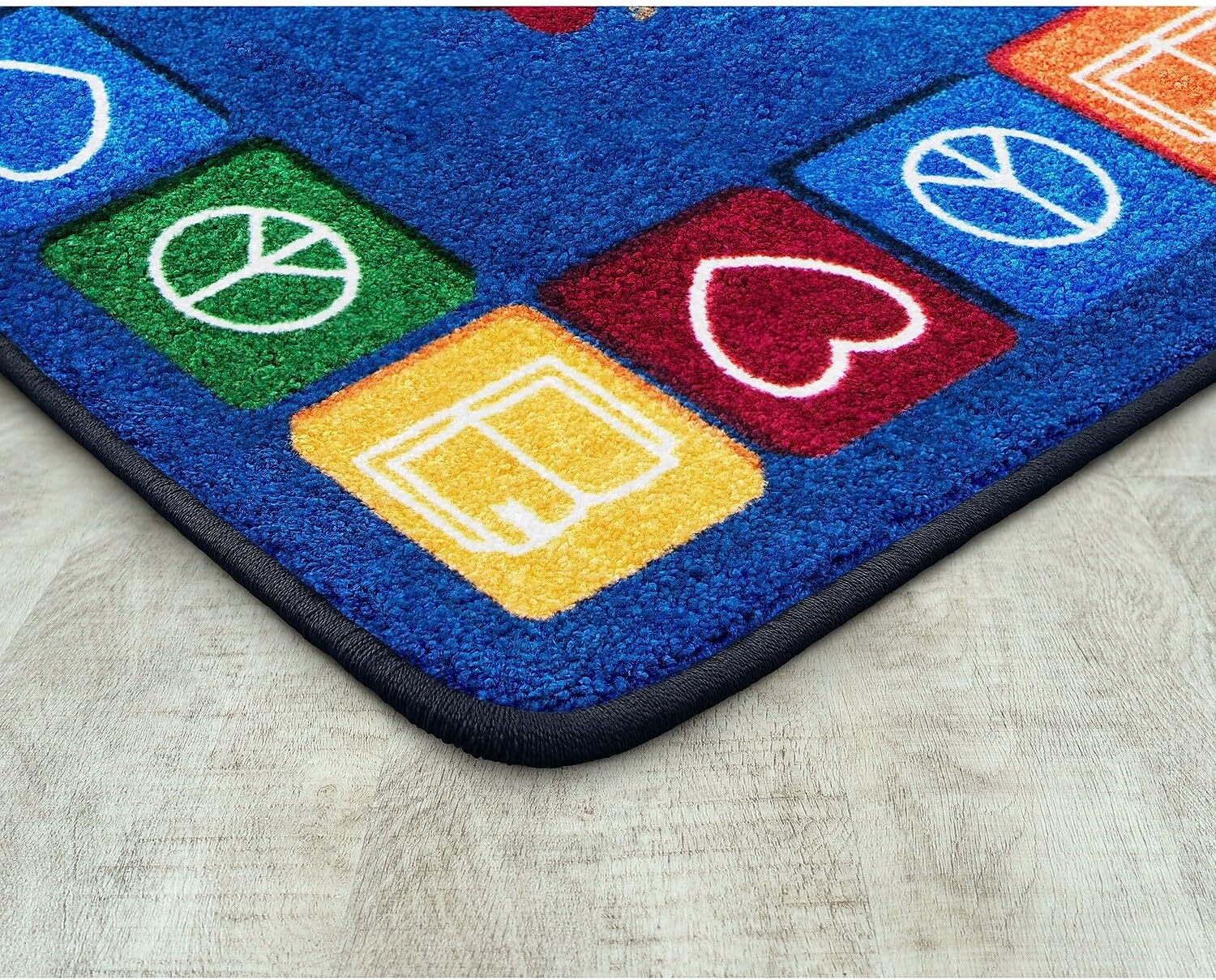 Joy Carpets Peaceful Readers 7'8" x 10'9" Area Rug in Color Multi