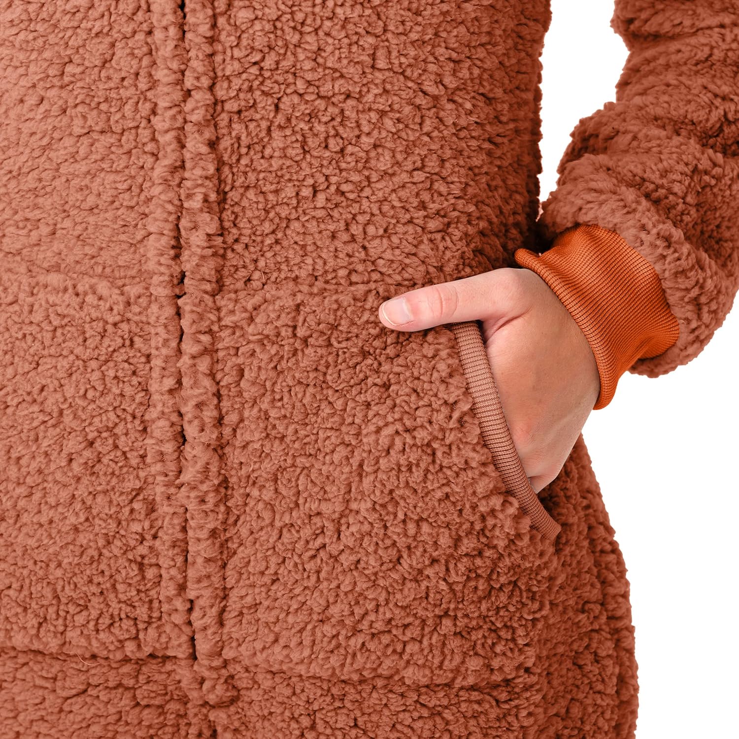 FOCO Cleveland Browns NFL Womens Sherpa One Piece Pajamas - Image 4