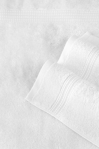 Vista 33 de Nine West Juego de toallas de 6 piezas, 100% algodón turco, secado rápido, altamente absorbente y cómodo, incluye 2 toallas de baño, 2 toallas