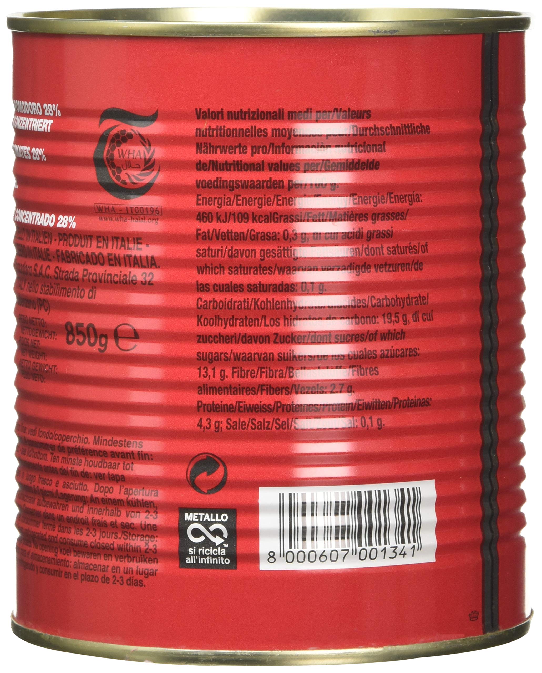 DE RICA - Tomatenpuree, 12er pack (12 X 850 GR)