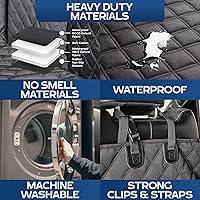 Vista 5 de Ruff Liners Funda XL para piso con protección para puertas, negra – Como se vio en Shark Tank – Se ajusta a camionetas de cabina doble con asientos