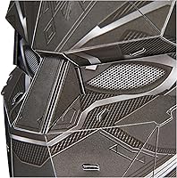 Vista 7 de 4D Build, Marvel Black Panther Kit de modelo de rompecabezas 3D con soporte, 82 piezas, decoración de escritorio Wakanda Forever Black Panther