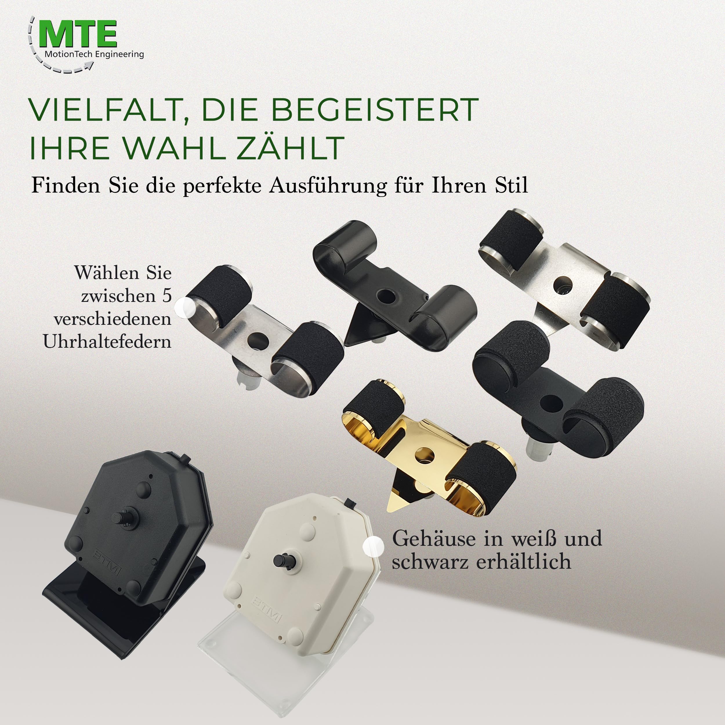 MTE Bewegungstechnik Uhrenbeweger (WTS 220 Schwarz) – Uhrenbeweger für Automatikuhren – Uhrendreher mit Synchrongetriebemotor – elegantes Design & hochwertige Qualität – Made in Germany