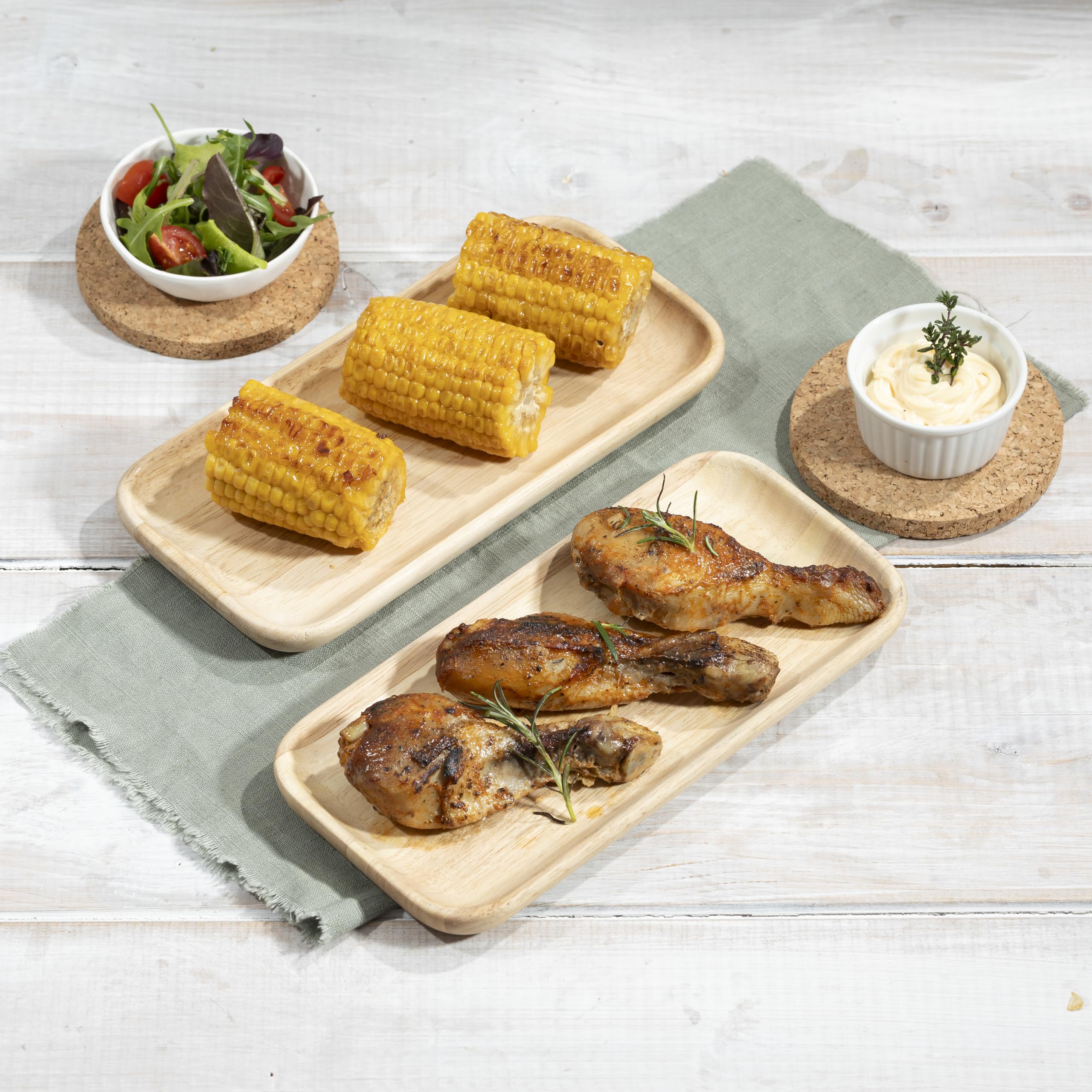 LANDPERLE Hähnchen-Unter-Schenkel 3x ca. 700g | Pilons De Poulet Fritst | Hähnchenkeulen Hühnerkeulen vakuum-gegart im eigenen Saft | vorgebacken | Hähnchenfleisch Küchenfertig | für BBQ Grillen (3)