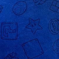 Vista 8 de SUPER MARIO - Poncho de toalla con capucha para niños, talla única, color azul