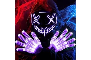 JOYIN Halloween LED Mask: Glow in the Dark for Boys and Girls