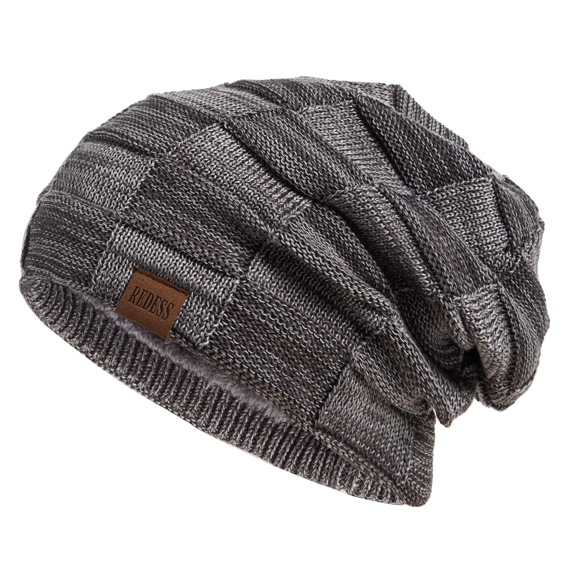 REDESS Cappello a Berretto per Uomini e Donne Cappelli Caldi Invernali in Maglia Slouchy Cappello a Cranio Spesso