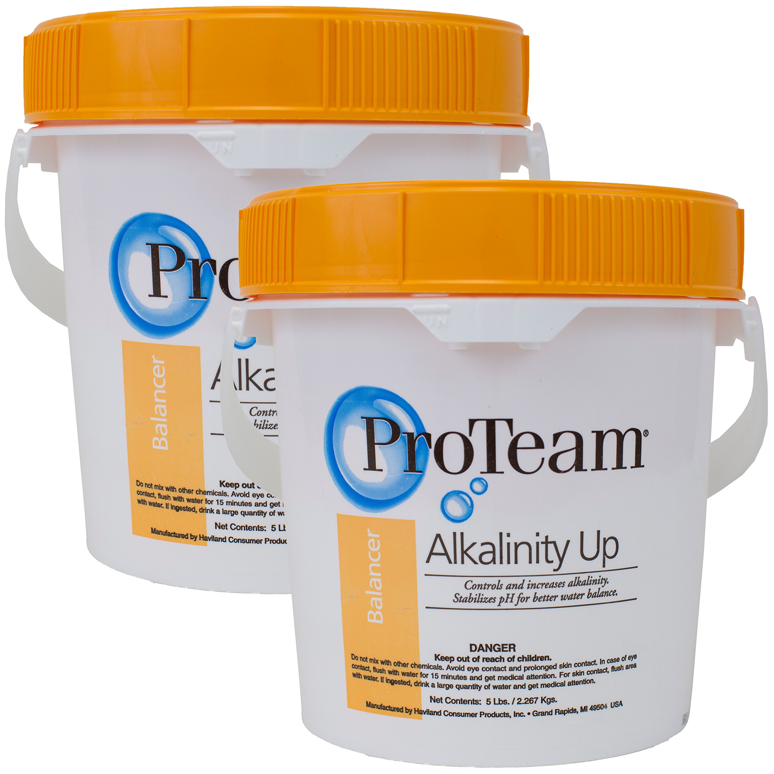 ProTeam Alkalinity Up (2 Pack) - 5 lb per Pack - Orange - Swimming Pool Alkalinity Raiser
