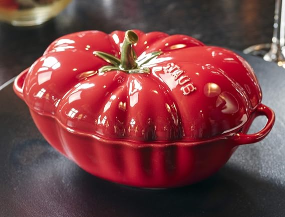 Staub Tomato Casserole 40511-855-0 Enamelled Surface Ceramic
