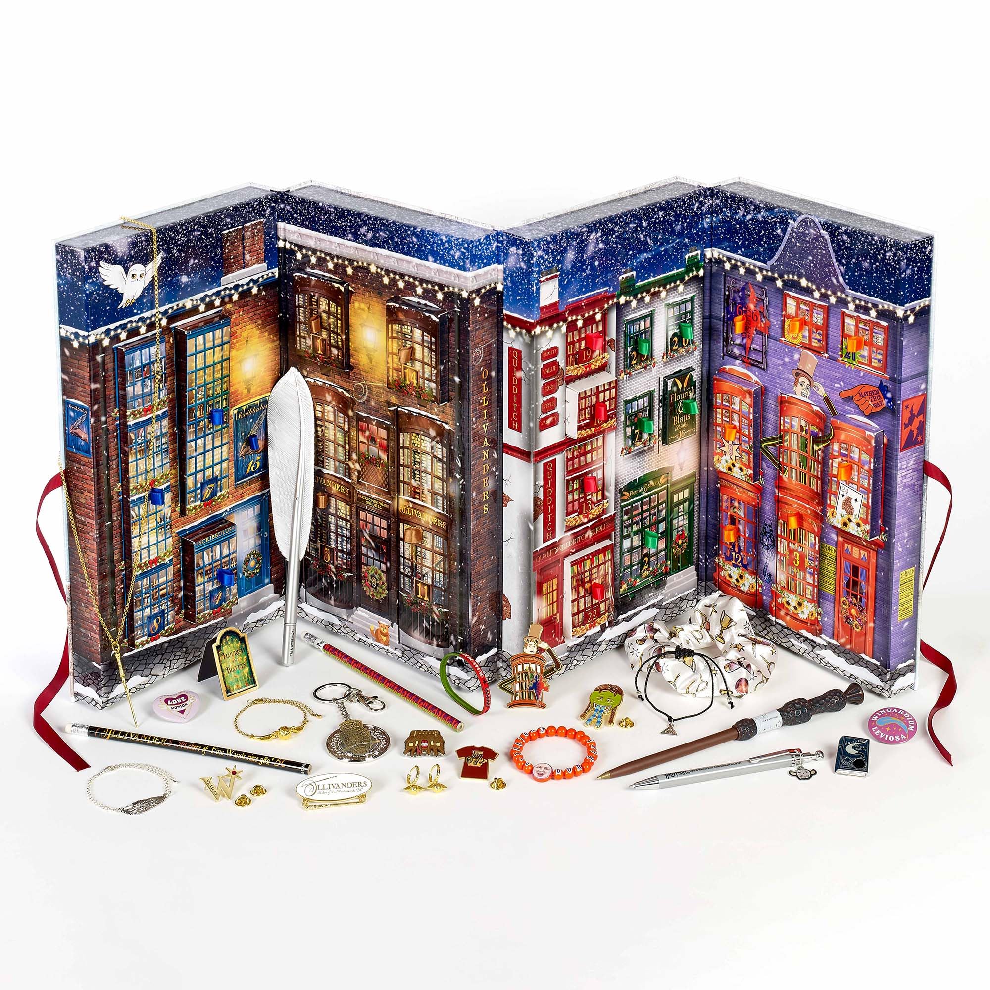 Harry Potter Diagon Alley Advent Calendar - 24 Gifts Inside, Multicolour