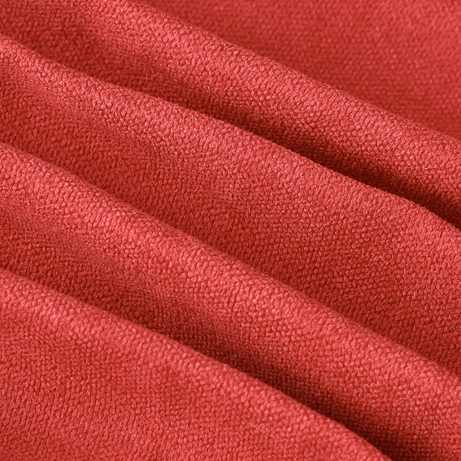 MADIZZ Set of 2 Rustic Farmhouse Chenille Euro Sham Pillow Covers 24x24 Inch Reddish Orange Soft Decorative Cushion Cover for Sofa Bedroom Neutral Couch Throw Pillows for Bed Pillowcases Home Decor