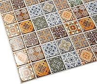 Vista 4 de Dundee Deco Panel de pared 3D de PVC con patrones fractales abstractos de imitación multicolor, 3.2 pies x 1.6 pies (37.8 in x 18.9 in), decoración