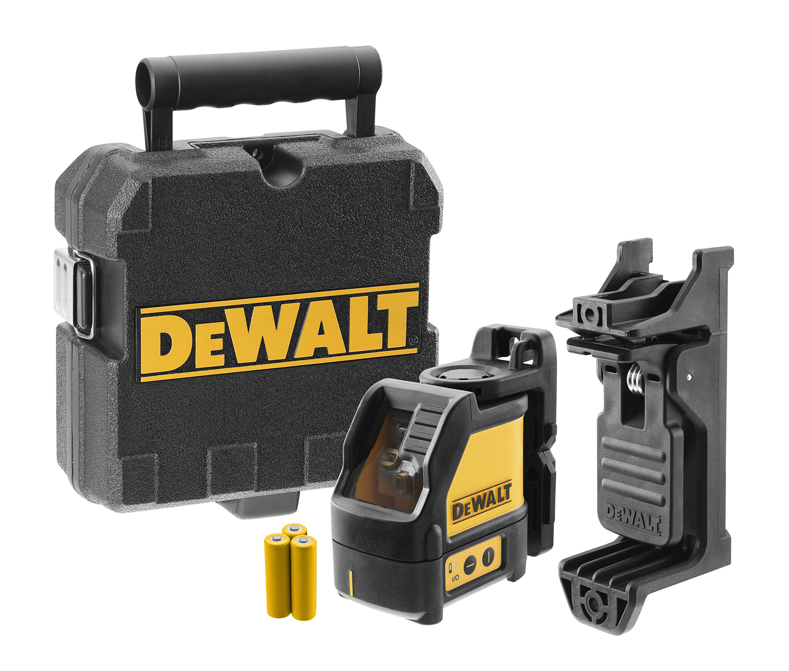 DeWALT DW088KTRI Nivel de línea 10m - Nivelador láser (Nivel de línea, Negro, Gris, Naranja, 1/4", 10 m, 0,3 mm/m, 4°)