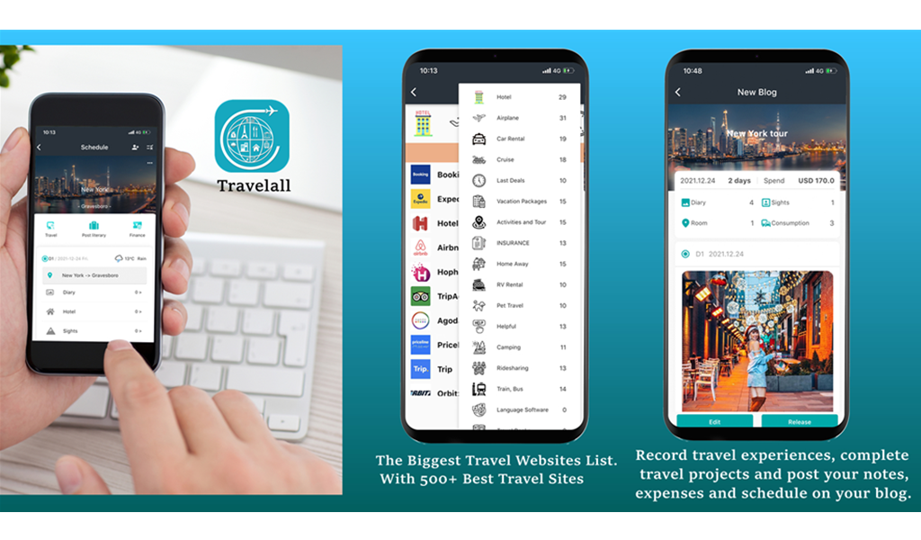 TravelAllTrip Planner,Packing list, Track Travel Expenses, Personal
