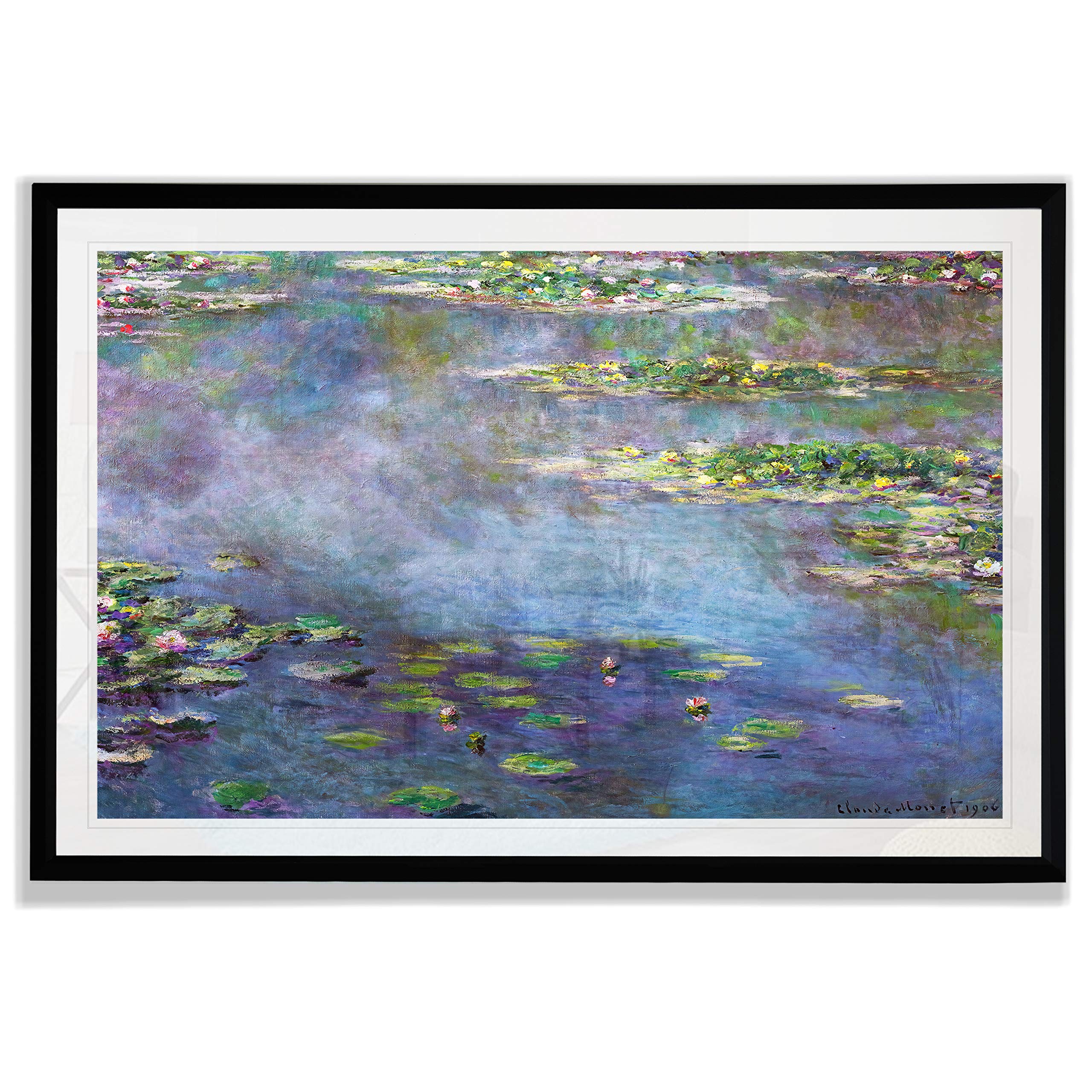Amazon.co.jp: Monet Wall Art Collection 睡蓮、1906 02 クロード