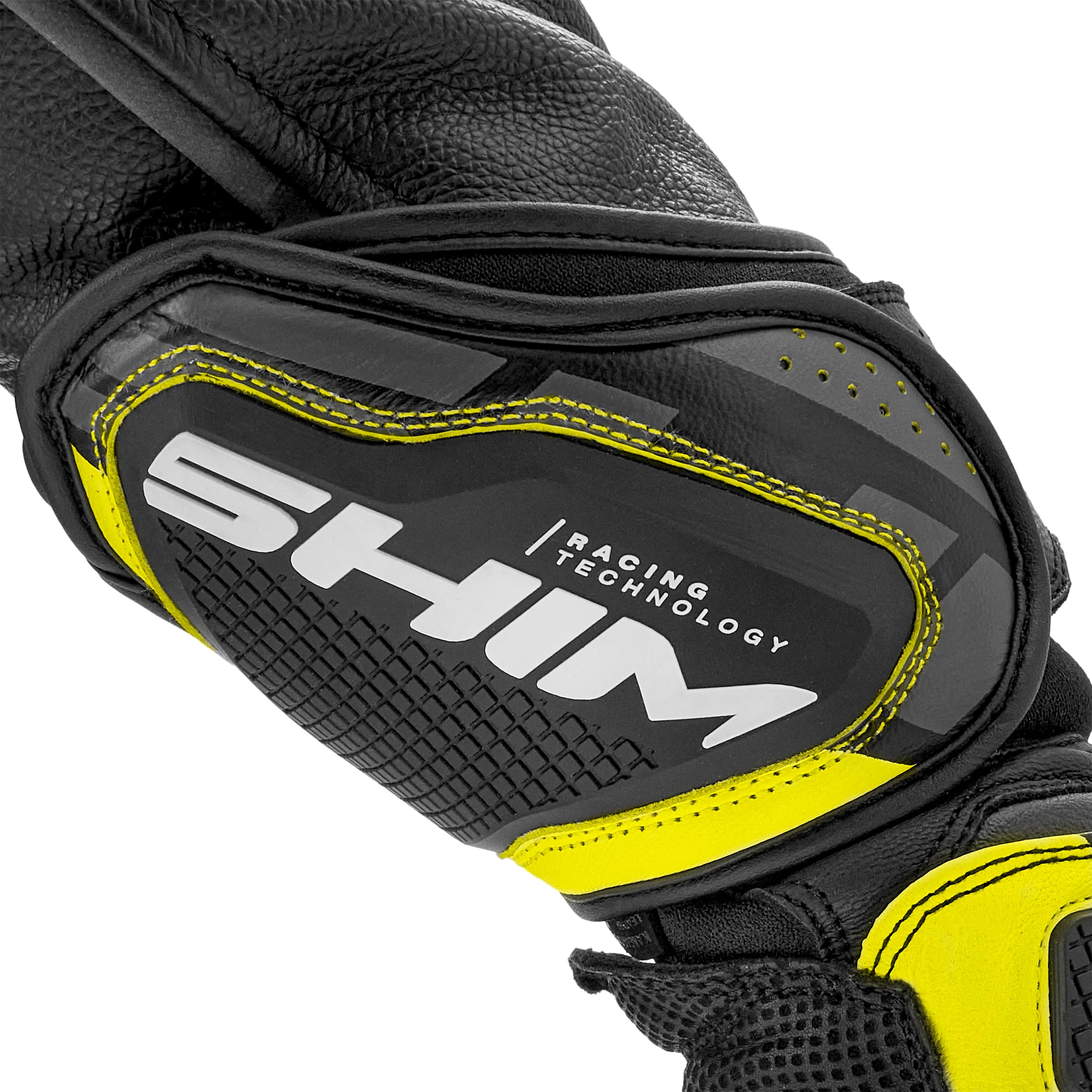 SHIMA RS-3 Guantes Moto Mujer Cuero Homologados Largo Verano Motos Guante Ventilado Certificatos Con Protección Motorista Racing Protecciones Ventilación Verão (Femenino, Negro, XS)