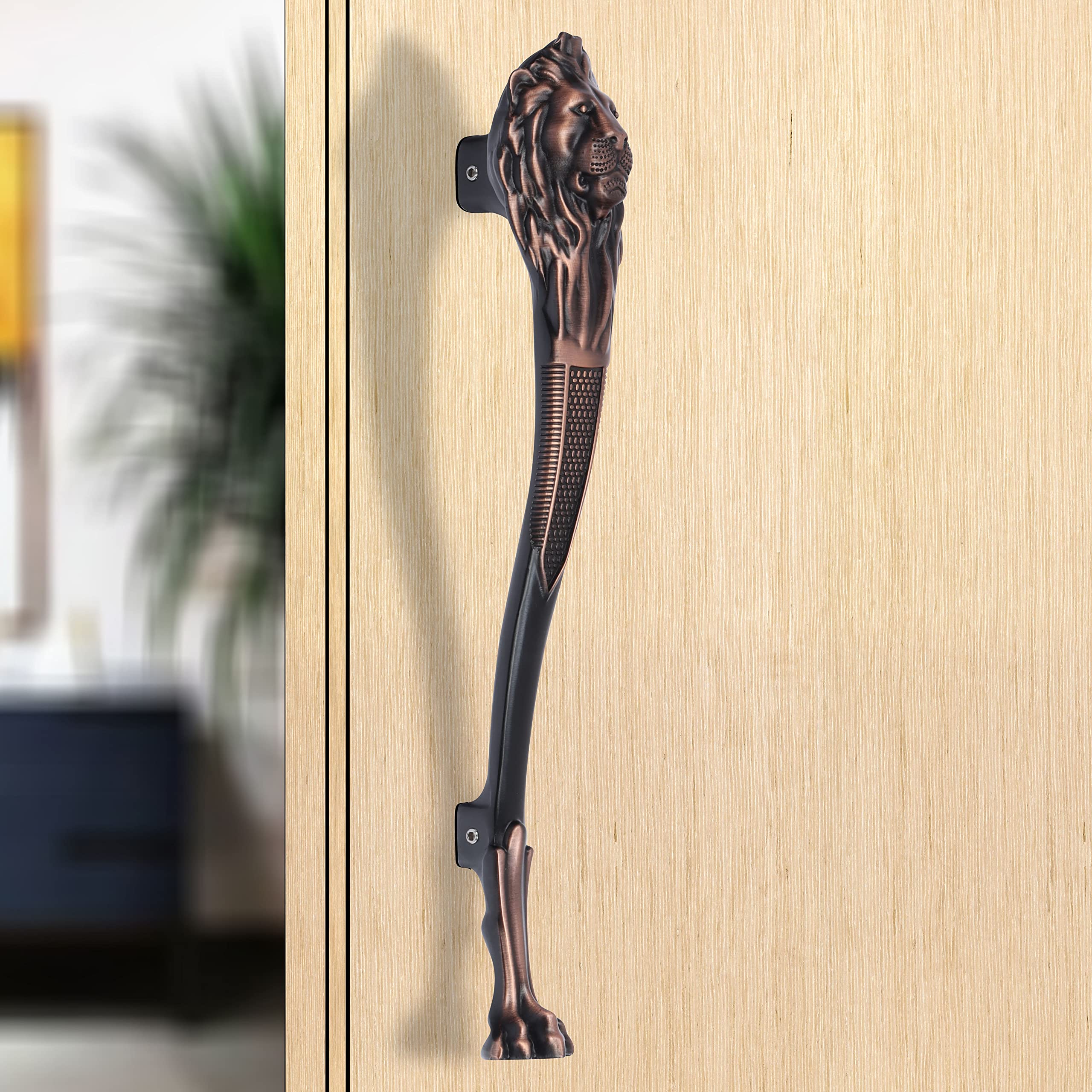Plantex Heavy Duty Door Handle for Main Door/15-inches Lion Shape Main Door Handle/Pull Push Door Handle/Home and Door Decor- Pack of 1 (283-Rich Copper Antique) - 3 Years Warranty (B0B3RZCQRN) Amazon Price History, Amazon Price Tracker