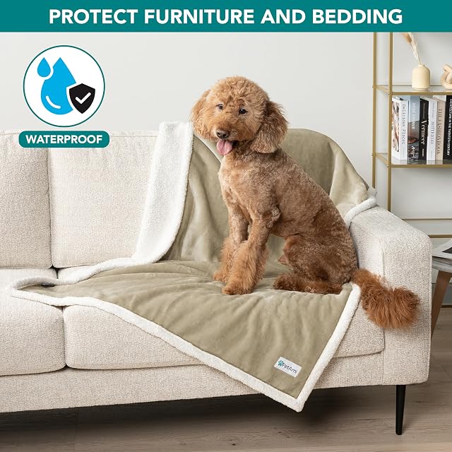 Foto 7 de 8 de PetAmi - Manta Impermeable para Perros medianos y Grandes, Cachorros, Gatos, para sofá, protección a Prueba…