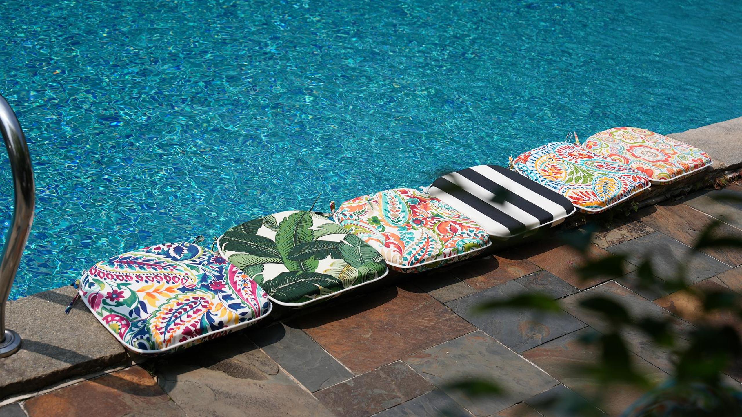 LVTXIII Lot De 2 Coussins De Chaise De Bistrot Pour Extérieur