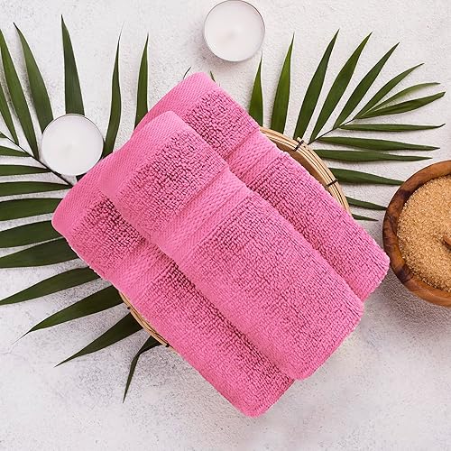 Miniatura 7 de Towel and Linen Mart - Juego de 4 paños de lavado, 100% algodón, lujosos, altamente absorbentes y suaves al tacto, perfectos para uso diario (blanco