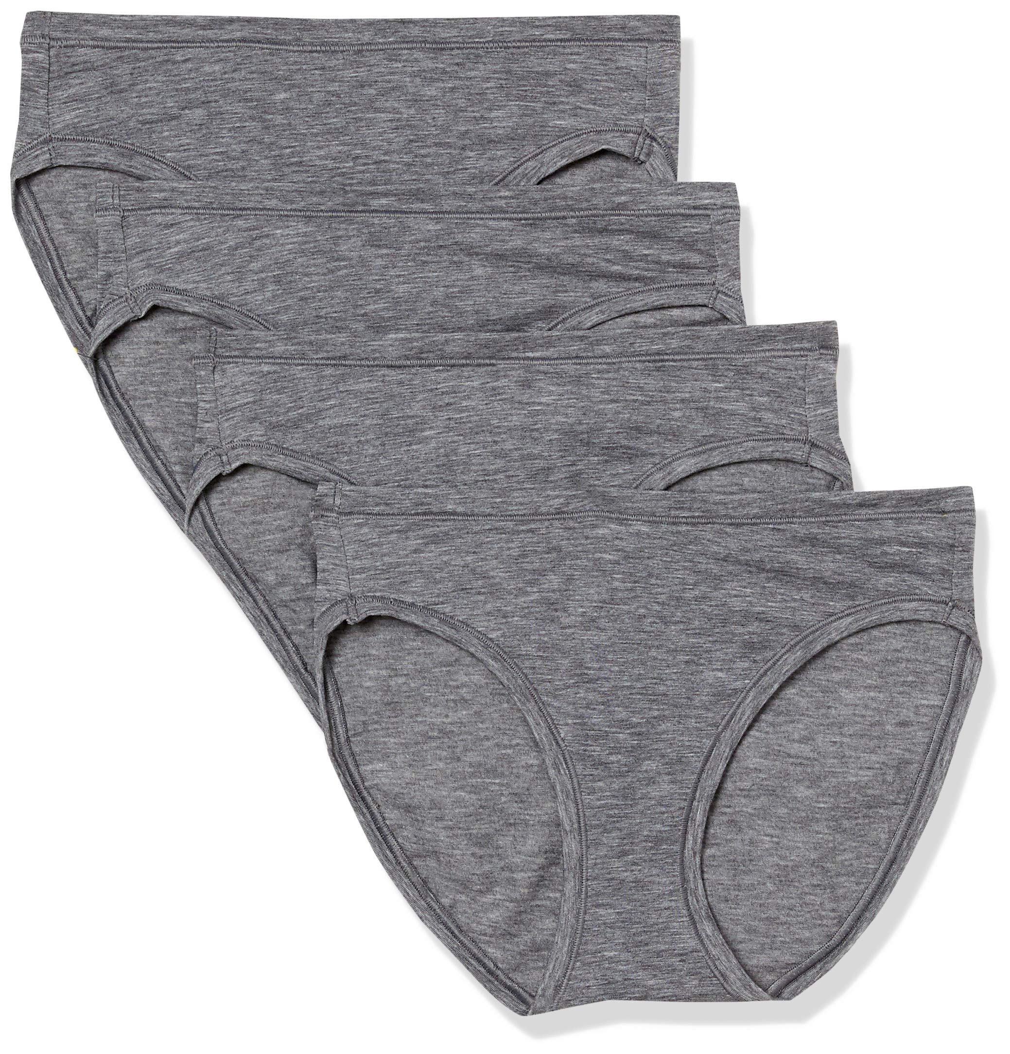 Amazon Essentials Women's Breathable Lightweight Bikini Knickers, Pack of 4