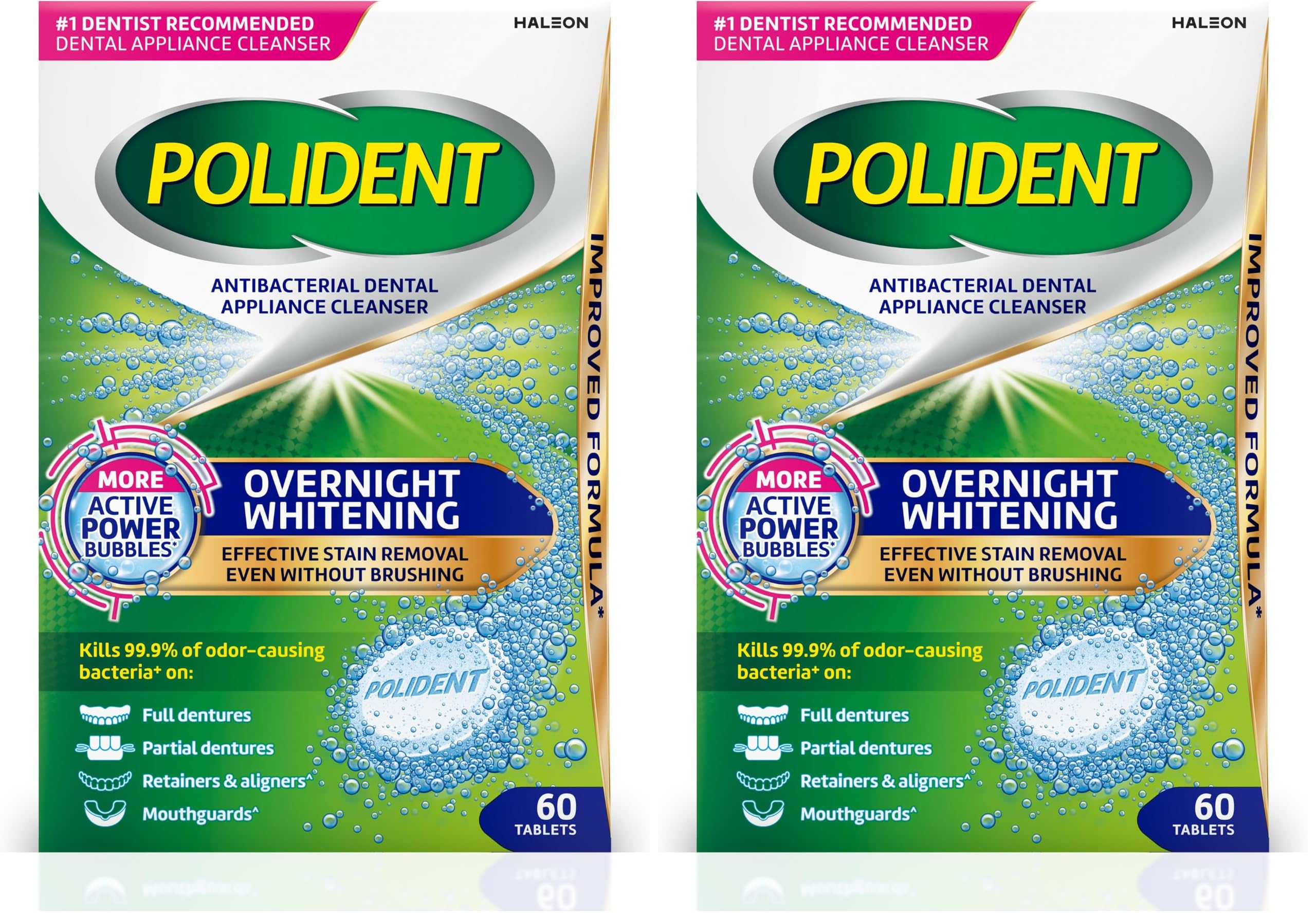 Polident Dental Appliance Cleanser - Antibacterial Tablets -14 Polident Dental Appliance Cleanser - Antibacterial Tablets -14