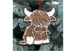 Charming Highland Cow Christmas Ornament: A Festive Touch for Cow Enthusiasts