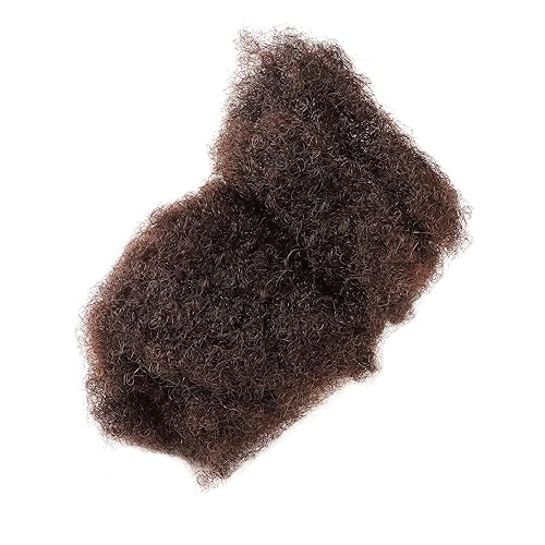 Miniatura 6 de Cabello humano Afro Kinkys de 8 pulgadas para extensiones de rastas, extensiones de reparación, torsión y trenzado se puede decolorar y teñir (8