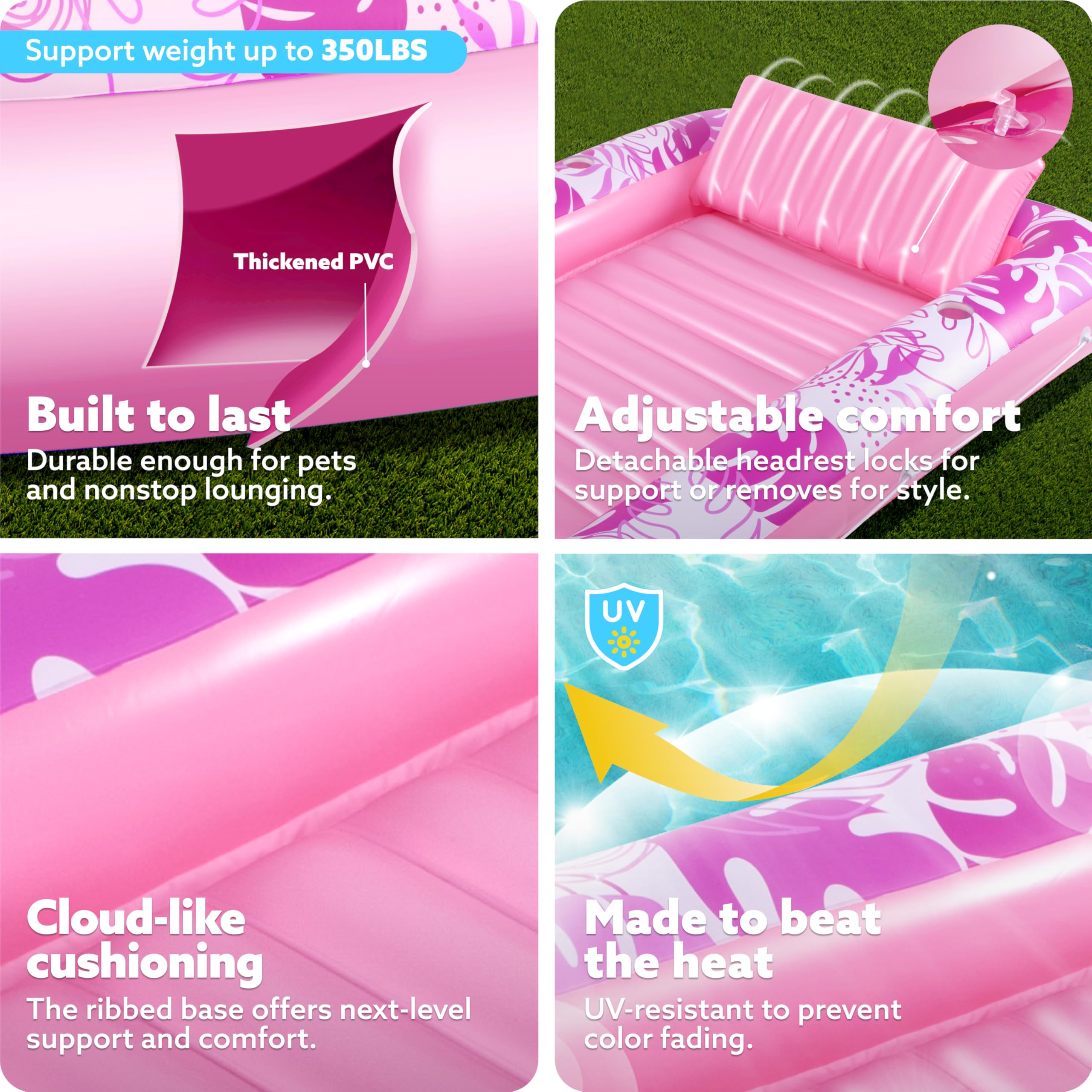 Sloosh gonfiabile abbronzante piscina galleggiante, lettino prendisole per adulti piscina galleggiante, lettino prendisole piscina gonfiabile abbronzante piscina lettino prendisole galleggiante