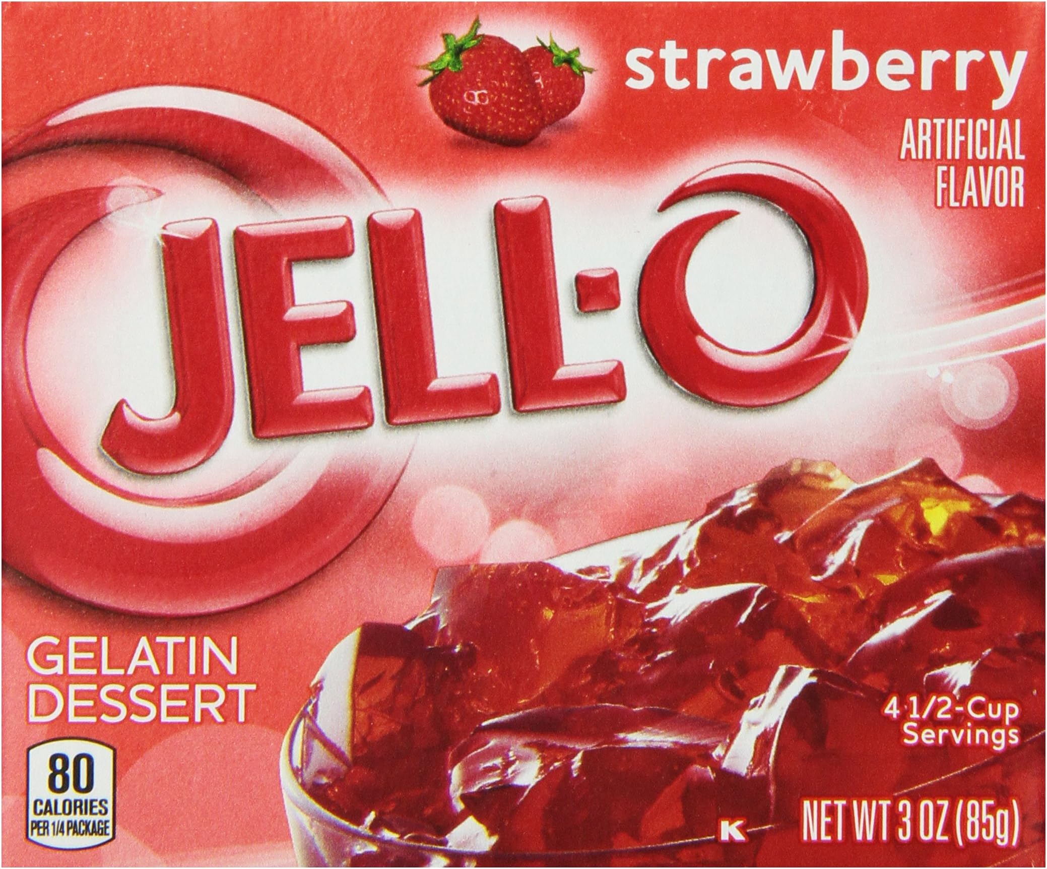 Strawberry Gelatin Dessert 85g