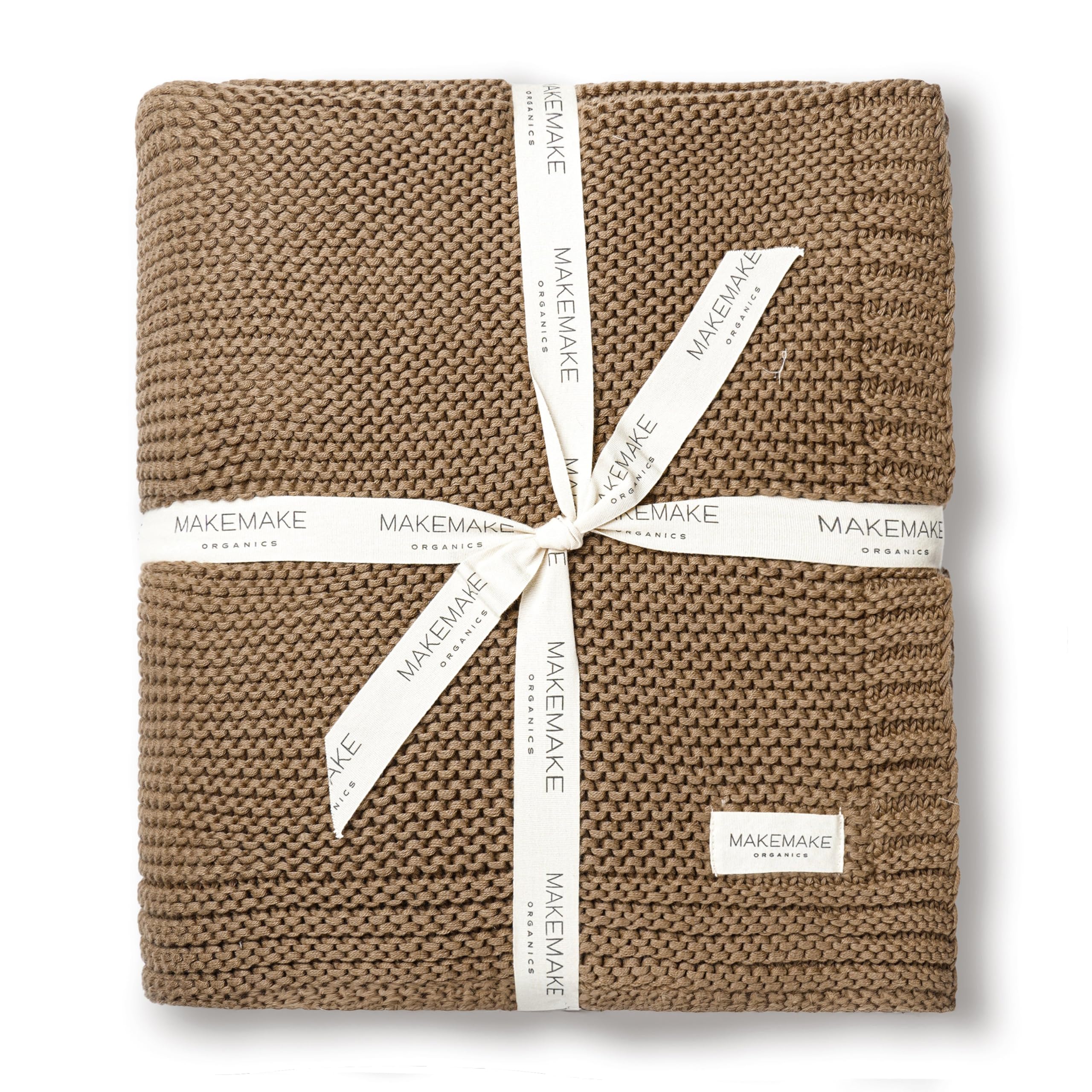 MakeMake Organics Organic Cotton Throw Blanket