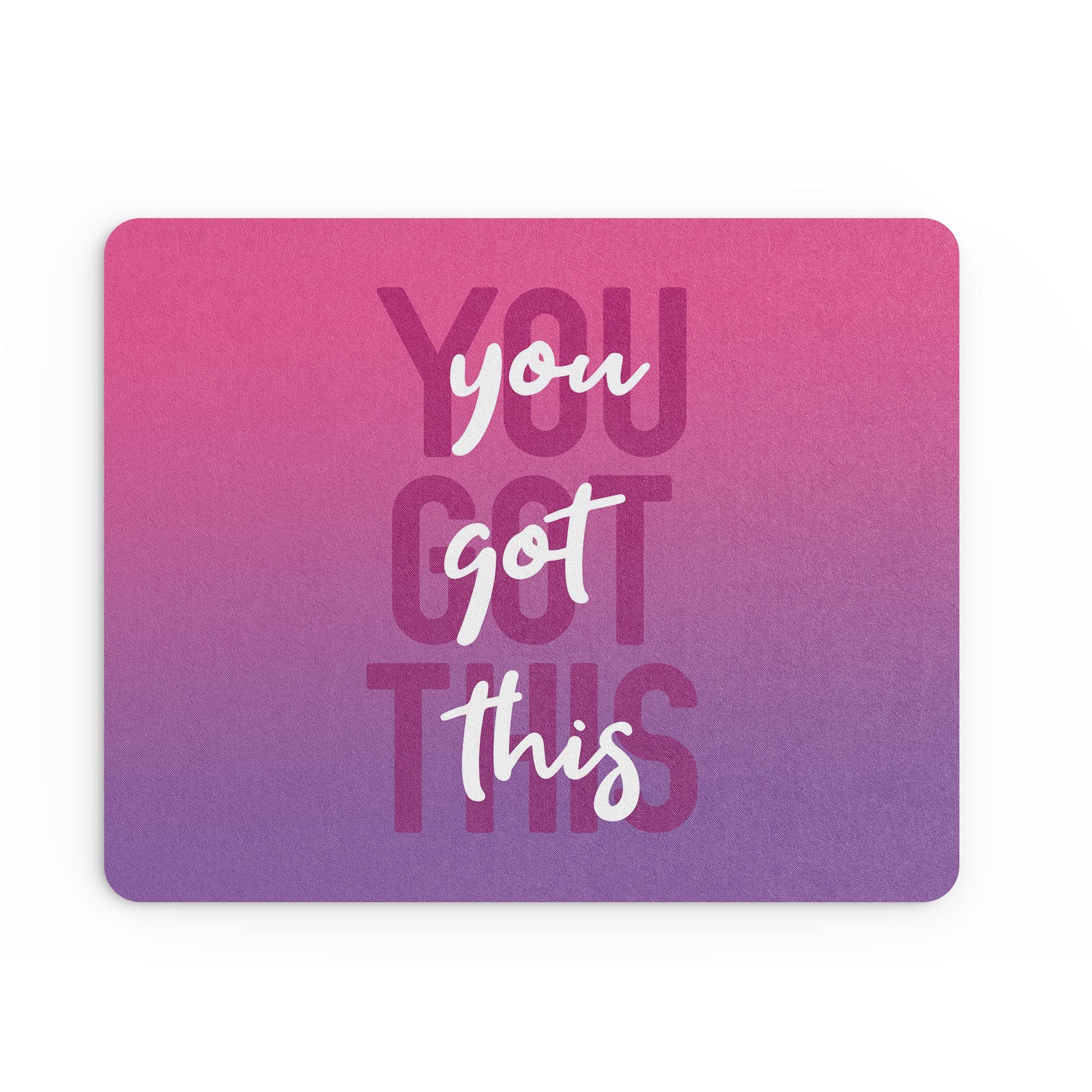 Tongue in Peach Funny Mouse Mat Office Work Mousepad Desk Accessories Computers Colleague Coworker You Got This Motivational Quotes For Her Gifts | MM266