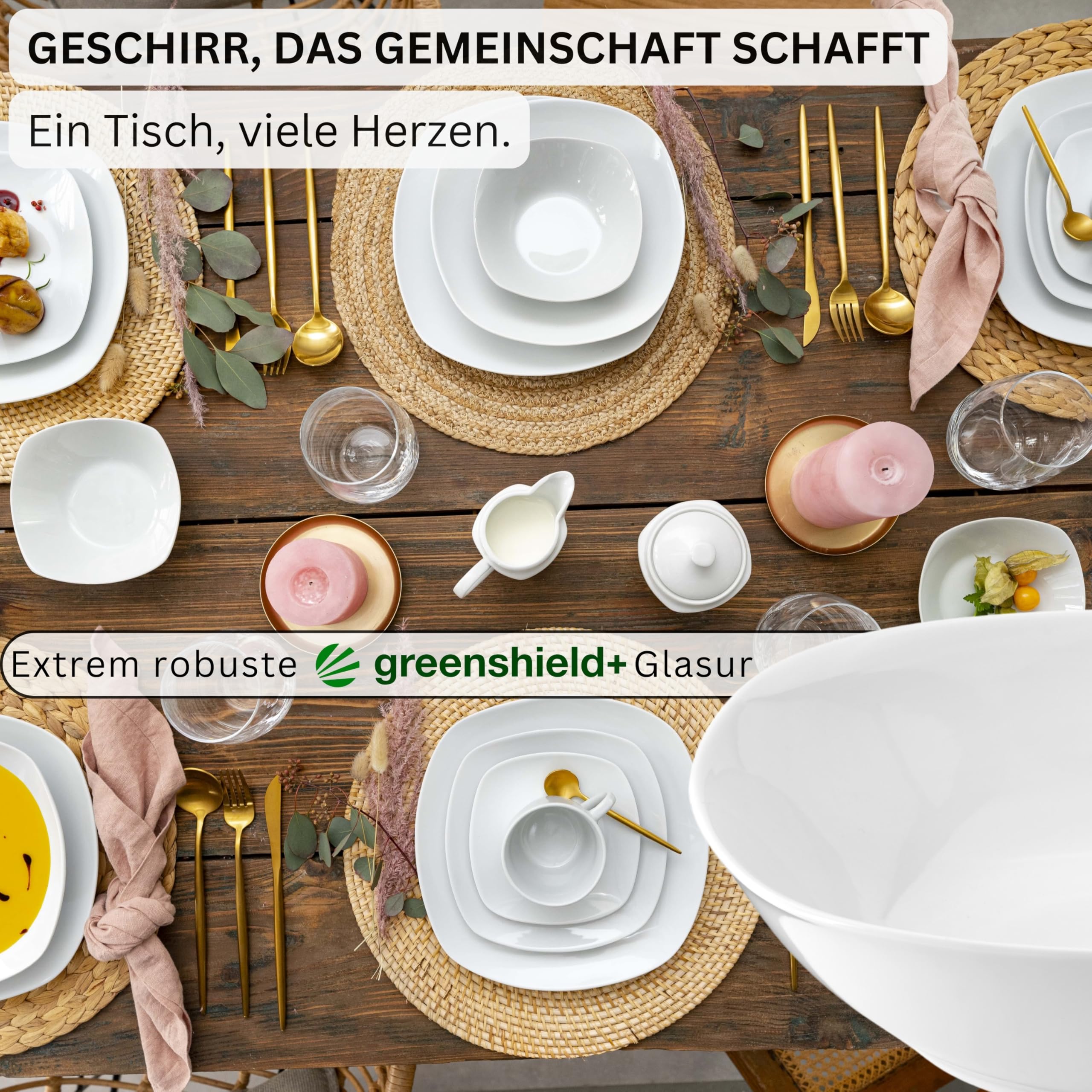 Sänger Geschirrservice Bilgola in Weiß – Bild 3