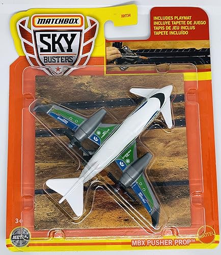 Matchbox - Sky Busters 2022 - MBX Pusher Prop - 1333 - Incluye tapete de juego