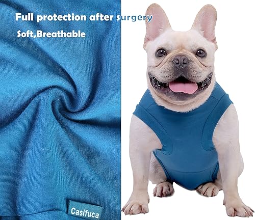 Miniatura 7 de Caslfuca Traje de recuperación de cirugía para perros  Después de la esterilización, heridas abdominales después de la recuperación quirúrgica,
