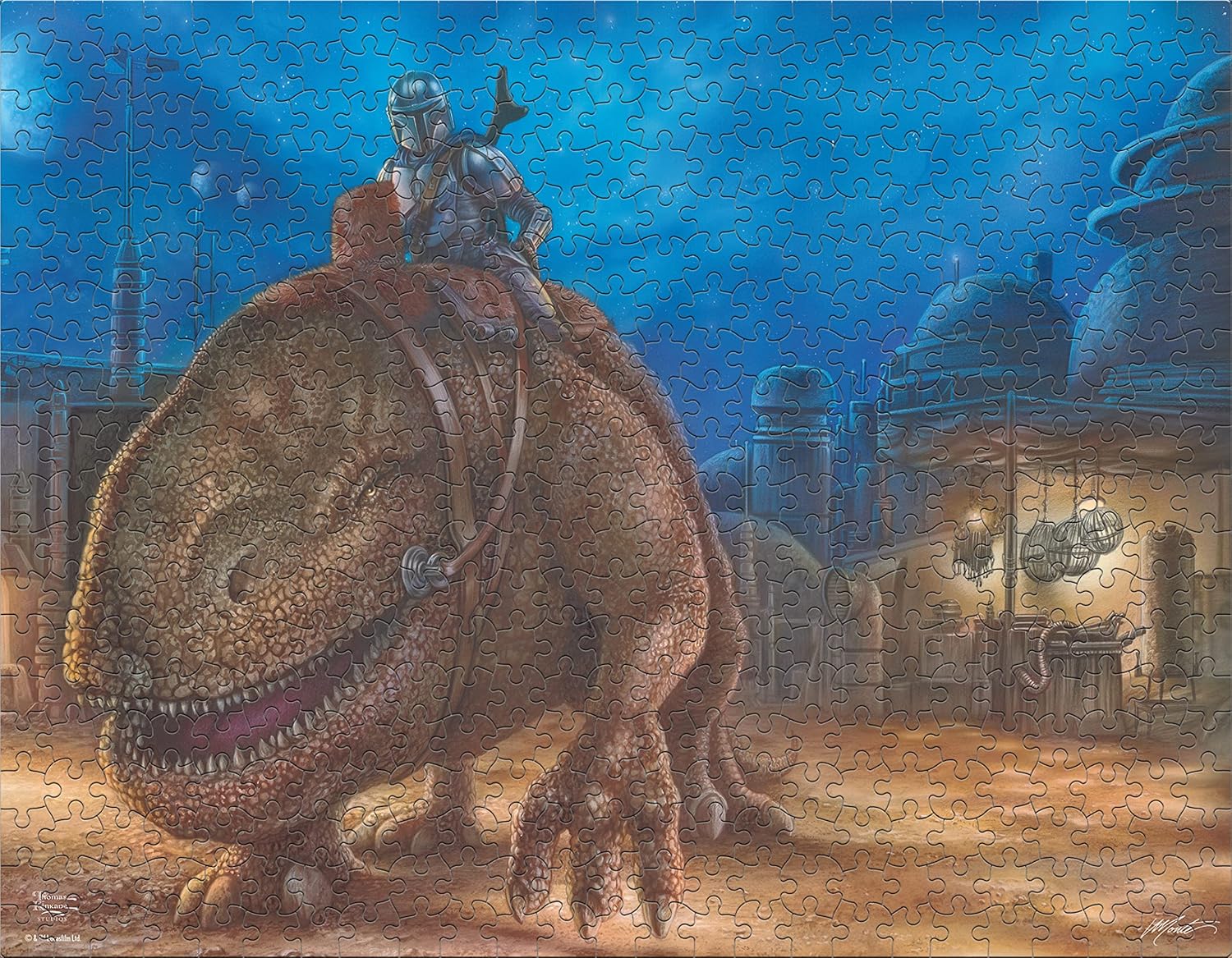 Ceaco - 4 in 1 Multipack - Thomas Kinkade - Mandalorian Collection - (4) 500 Piece Jigsaw Puzzles