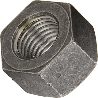 Steel Heavy Hex Nut, Plain Finish, Grade C, ASME B18.2.2 and ASTM A325, 3/4"-10 Thread Size, 1-1/4" Width Across Flats, 47/64" Thick (Pack of 25)