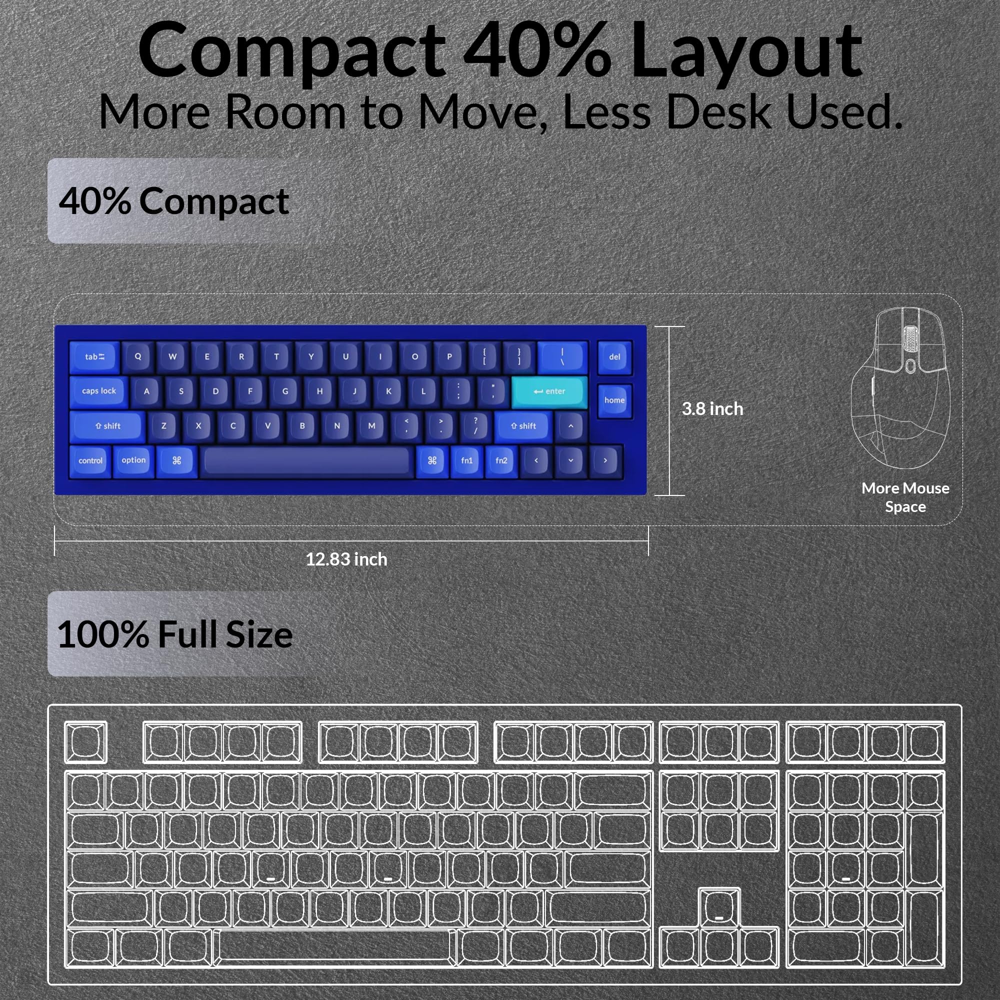 Amazon.com: Keychron Q9 52-Key 40% Layout Enthusiast Mechanical