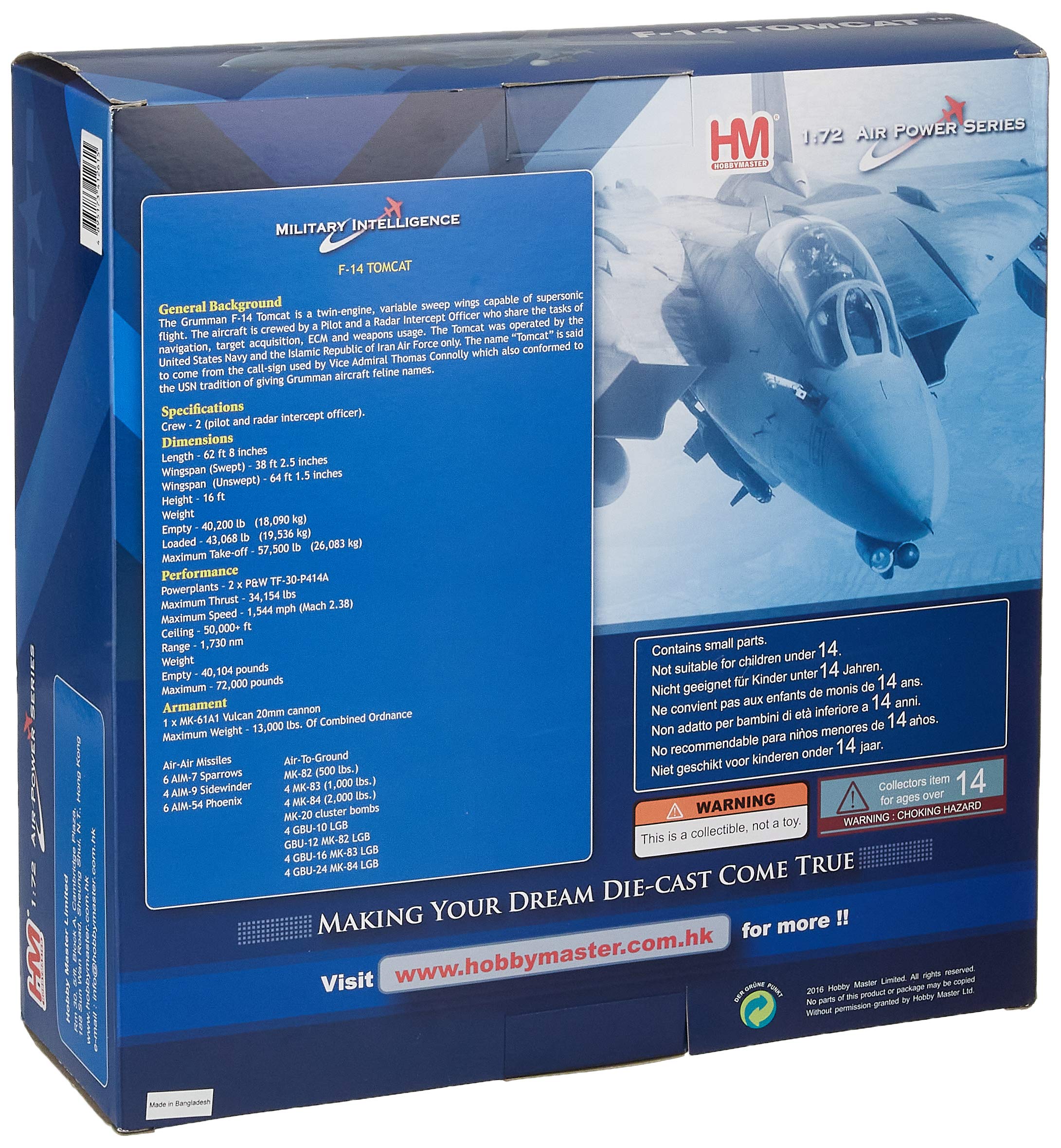 Amazon | HOBBY MASTER 1/72 F-14A トムキャット 第33戦闘飛行隊