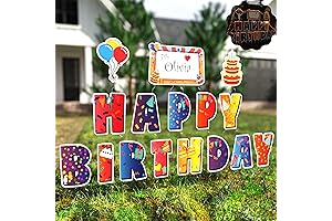 Personalized Jumbo Yard Birthday Signs: Let Your Yard Shine!
