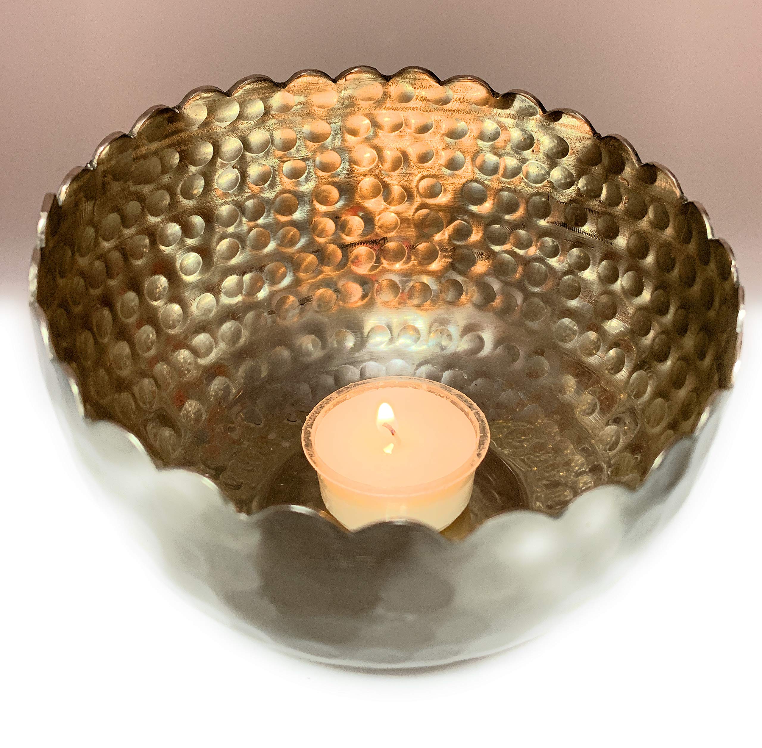 Windlicht Kiana S/2 H6-8cm Silber Aluminium vernic