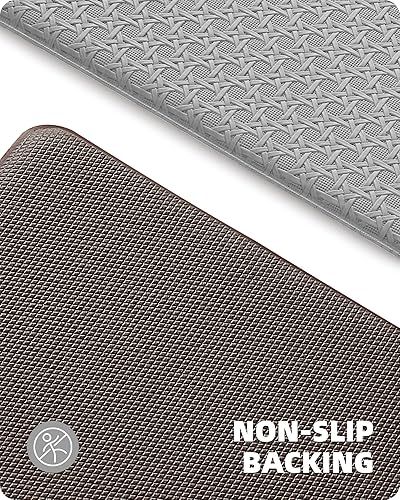 Miniatura 5 de Color&Geometry Alfombras de cocina, 2 unidades, tapetes antifatiga para suelo de cocina, antideslizante, tapete de espuma viscoelástica impermeable