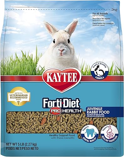 Kaytee Forti-Diet Pro Health - Comida para conejos juveniles de 5 libras
