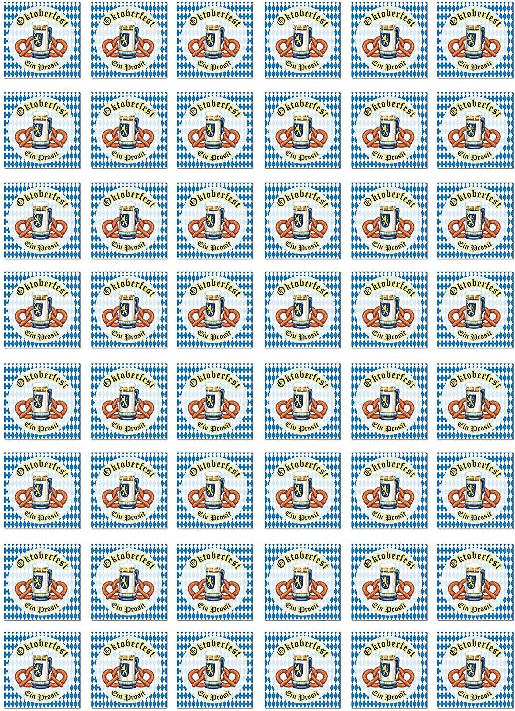 Beistle Oktoberfest Beverage Napkins, 1-Pack of 16 German Napkins for An Oktoberfest Table, Bavarian 2-Ply Oktoberfest Paper Napkins for Beverages at Parties and Celebrations