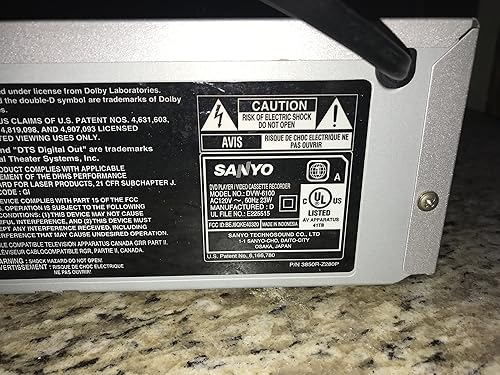 Miniatura 7 de Sanyo dvw6100 tvguardian reproductor de DVD con integrado 4-head Hi-Fi TV Guardian VCR Recorder